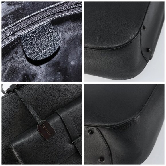 GUCCI Hand Bag Leather Black - Picture 12 of 16